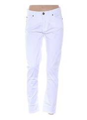 Pantalon slim blanc MENSI COLLEZIONE pour femme seconde vue