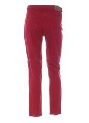 Pantalon slim rouge MENSI COLLEZIONE pour femme seconde vue