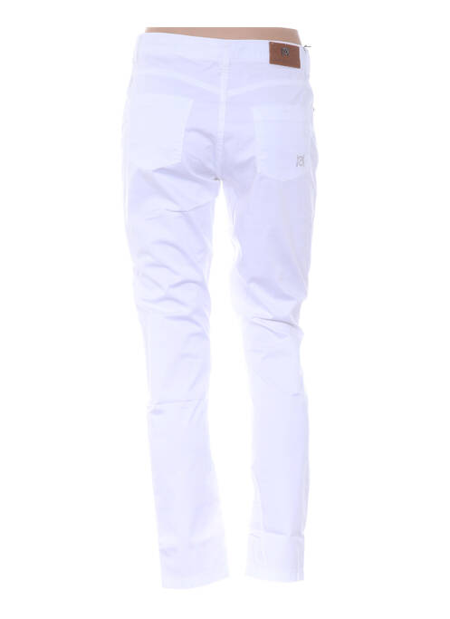Pantalon slim blanc MENSI COLLEZIONE pour femme