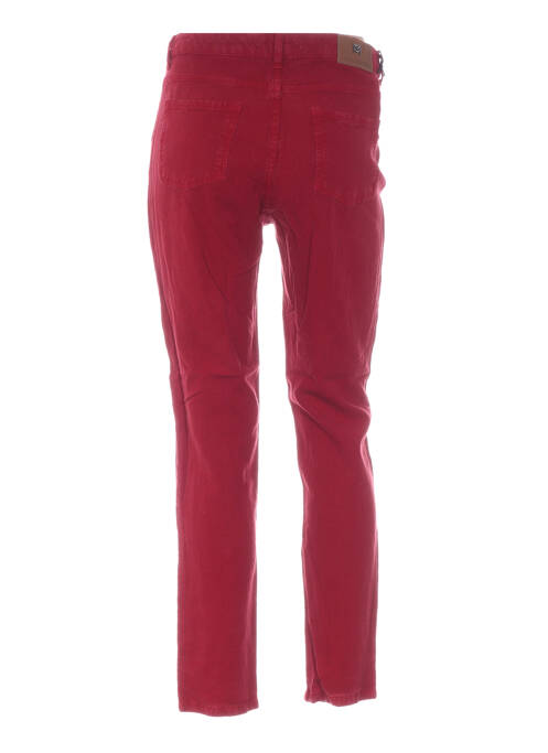 Pantalon slim rouge MENSI COLLEZIONE pour femme