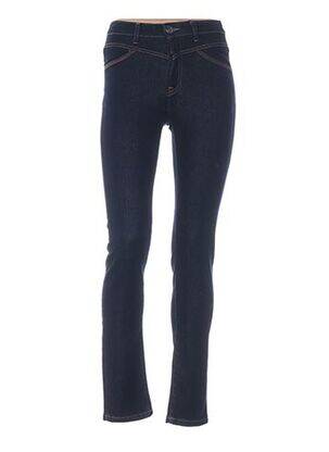 Jeans coupe slim slim taille normale bleu MENSI COLLEZIONE femme
