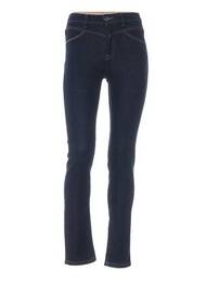 Jeans coupe slim slim taille normale bleu MENSI COLLEZIONE femme