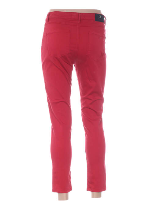 Pantalon 7/8 rouge MENSI COLLEZIONE pour femme