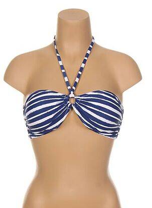 Haut de maillot de bain haut soutien-gorge moulé haut soutien-gorge moulé bleu DORINA femme