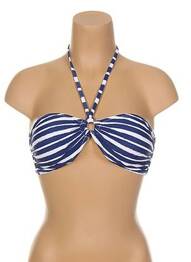 Haut de maillot de bain haut soutien-gorge moulé haut soutien-gorge moulé bleu DORINA femme