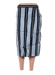 Jupe mi-longue fermeture zip latéral bleu CHLOÉ STORA femme