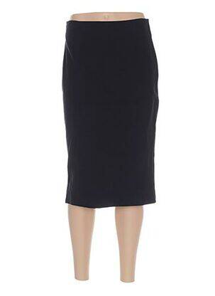 Jupe mi-longue taille à pinces noir QUATTRO femme