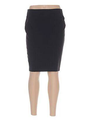 Jupe mi-longue taille haute noir QUATTRO femme