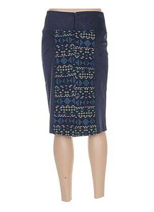 Jupe mi-longue taille haute bleu QUATTRO femme