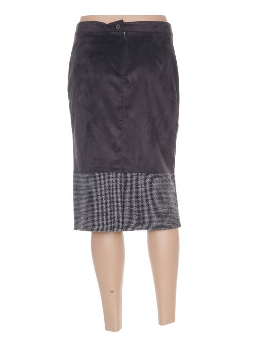 Jupe mi-longue gris QUATTRO pour femme