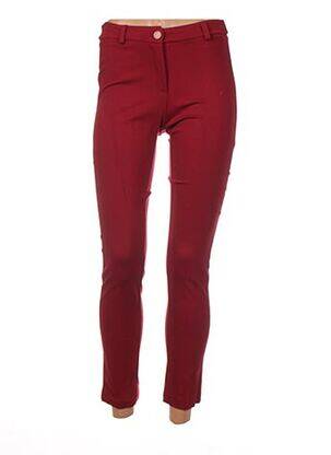 Pantalon slim taille normale taille normale rouge QUATTRO femme