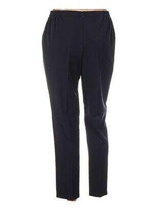 Pantalon droit taille élastique bleu QUATTRO femme