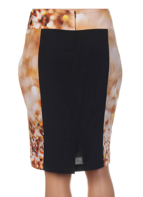 Jupe mi-longue marron QUATTRO pour femme