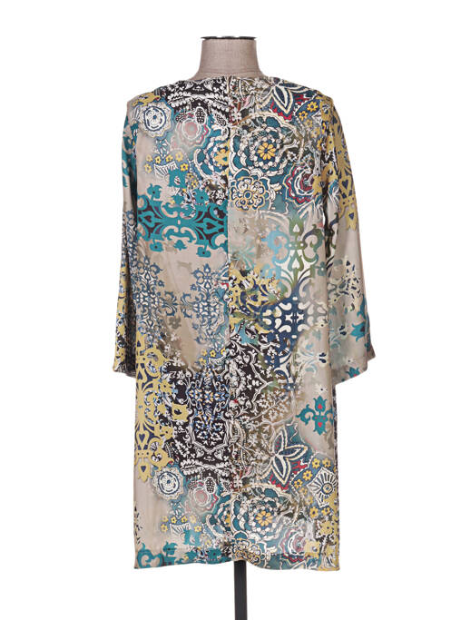 Robe mi-longue beige QUATTRO pour femme