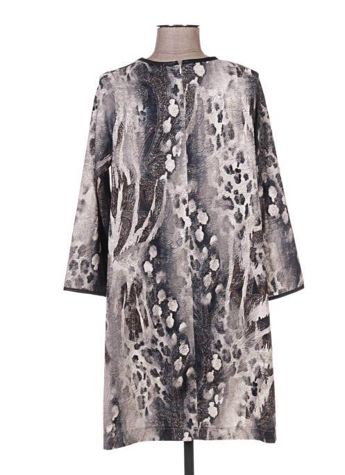 Robe mi-longue gris QUATTRO pour femme