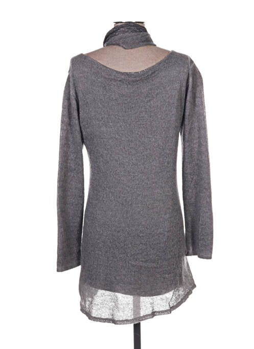 Robe pull gris QUATTRO pour femme