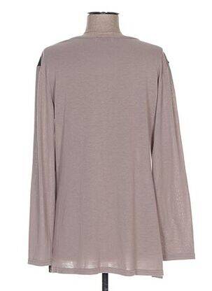 T-shirt manches longues manches longues marron QUATTRO femme