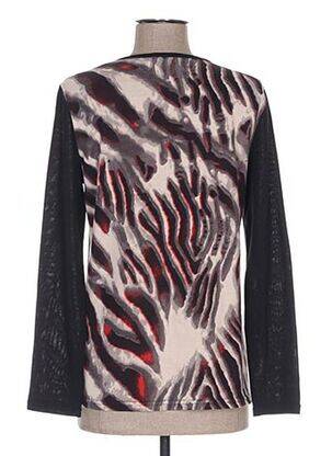 Pull coupe cintrée manches longues rouge QUATTRO femme