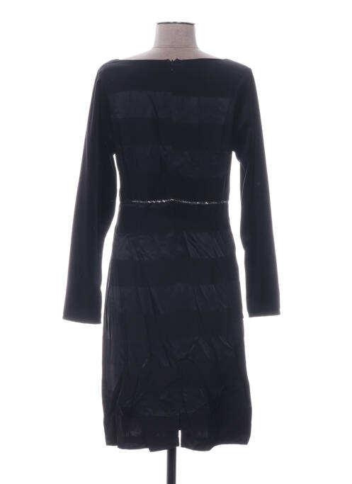 Robe mi-longue noir QUATTRO pour femme