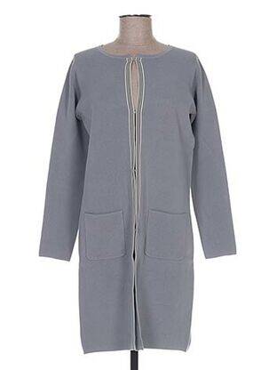 Gilet manches longues col rond gris ROSE TONKA femme