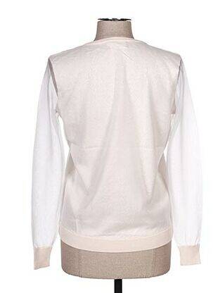 Pull col v manches longues beige ROSE TONKA femme