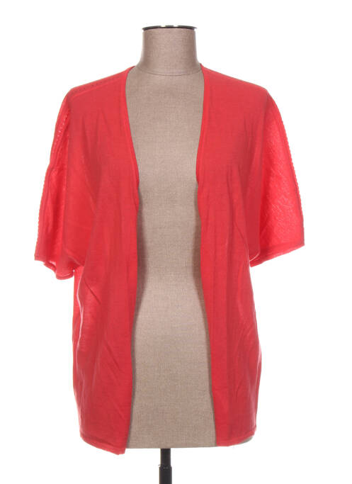 Gilet manches longues manches longues rouge ROSE TONKA femme