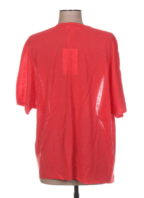 Gilet manches longues rouge ROSE TONKA pour femme