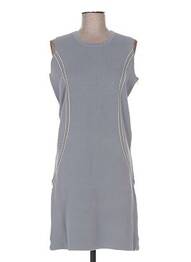 Robe pull coupe droite sans manche gris ROSE TONKA femme