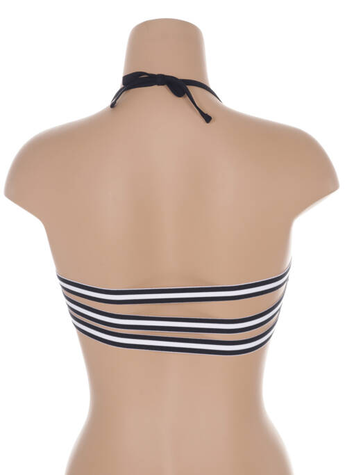 Haut de maillot de bain fermeture liens à nouer haut soutien-gorge moulé noir BANANA MOON femme