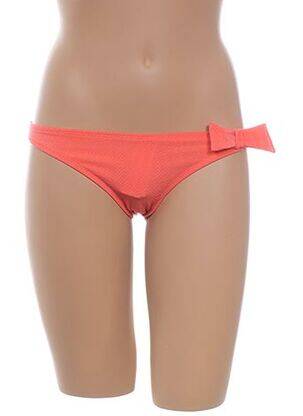 Bas de maillot de bain tissage satiné culotte orange PRINCESSE TAM-TAM femme