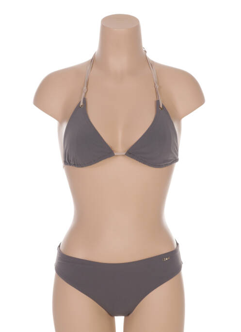 Maillot de bain 2 pièces gris CHLOE pour femme