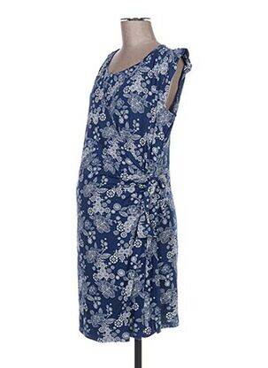 Robe courte manches courtes manches courtes bleu COLLINE femme
