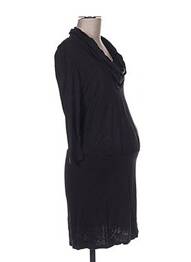 Robe maternité manches 3/4 noir COLLINE femme