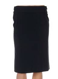 Jupe mi-longue coupe droite noir IRENE VAN RYB femme