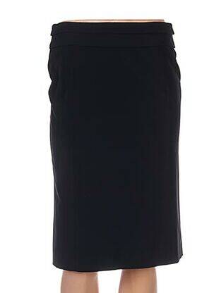 Jupe mi-longue coupe droite noir IRENE VAN RYB femme