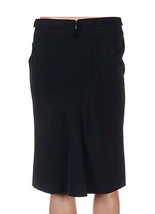 Jupe mi-longue coupe droite noir IRENE VAN RYB femme