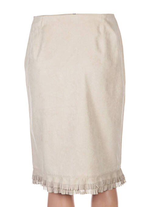 Jupe mi-longue beige LEA ROME pour femme