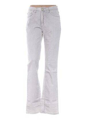 Pantalon coupe droite taille basse beige TRUSSARDI JEANS femme