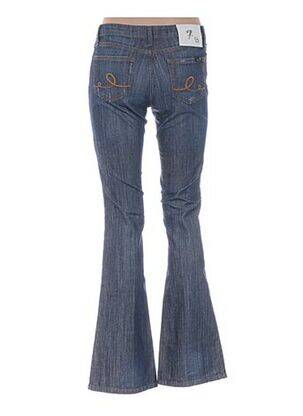 Jeans bootcut effet usé délavé taille basse bleu SEVEN 7 femme