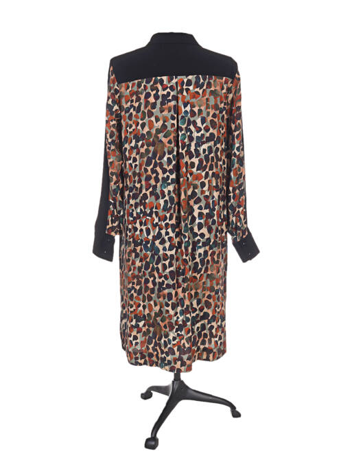 Robe mi-longue marron ZELI pour femme