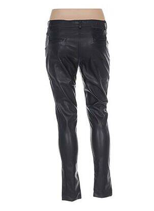 Pantalon slim taille basse taille basse noir MENSI COLLEZIONE femme