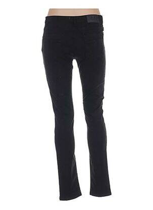 Pantalon slim taille basse taille basse noir MENSI COLLEZIONE femme