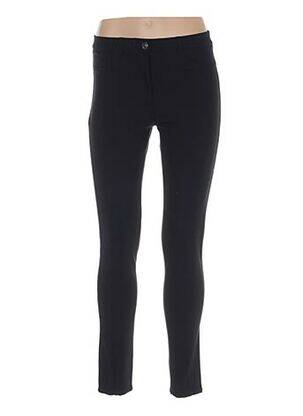 Pantalon slim skinny taille normale noir MENSI COLLEZIONE femme