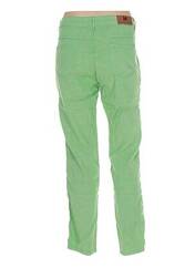Pantalon droit vert MENSI COLLEZIONE pour femme seconde vue