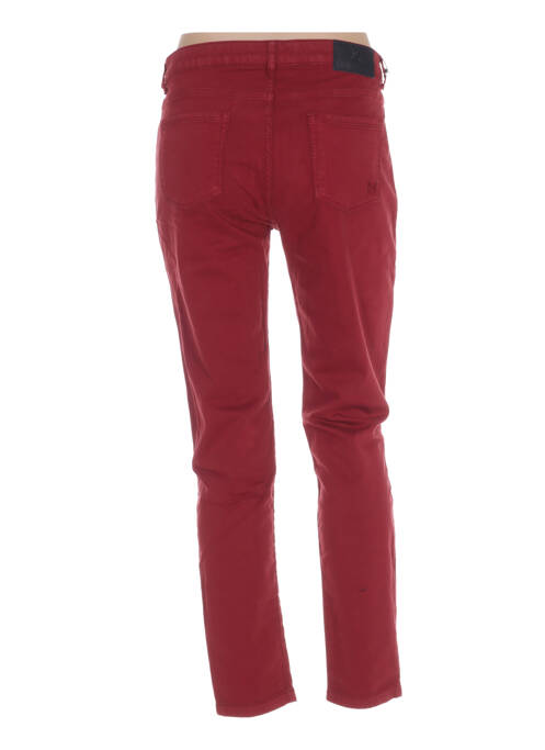 Pantalon slim rouge MENSI COLLEZIONE pour femme