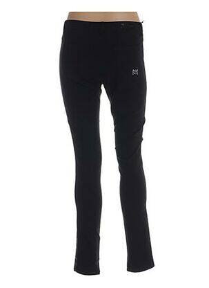 Pantalon slim taille haute taille haute noir MENSI COLLEZIONE femme