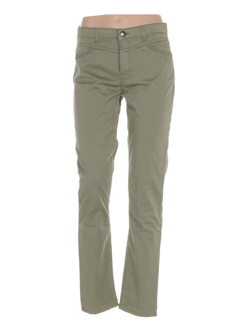 Pantalon droit vert MENSI COLLEZIONE pour femme