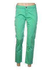 Pantalon 7/8 vert MENSI COLLEZIONE pour femme seconde vue