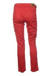 Pantalon slim rouge MENSI COLLEZIONE pour femme seconde vue