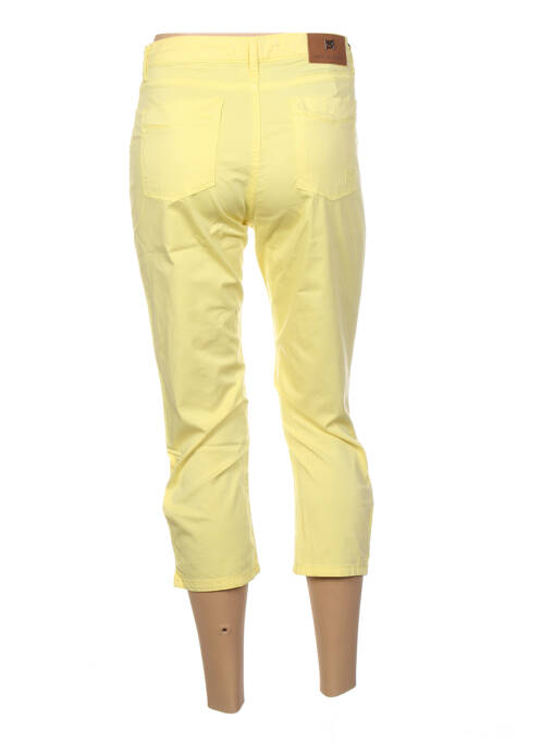 Pantacourt jaune MENSI COLLEZIONE pour femme